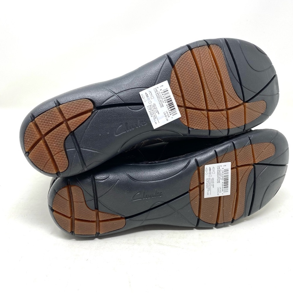 Clarks Un Loop Up Dark Brown Leather Wide Comfort Ankle Boot Side Zip - Picture 6 of 7